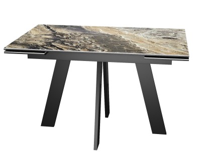 Стол DikLine SKM120 Керамика Amadeus/подстолье черное/опоры черные