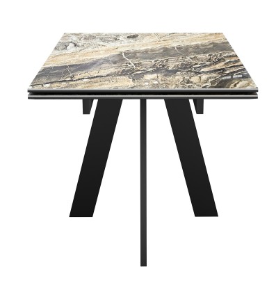 Стол DikLine SKM120 Керамика Amadeus/подстолье черное/опоры черные