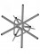 Вешалка напольная Галилео 217 (172,5х52,5х56,5) в стиле техно, металлик, шимо
