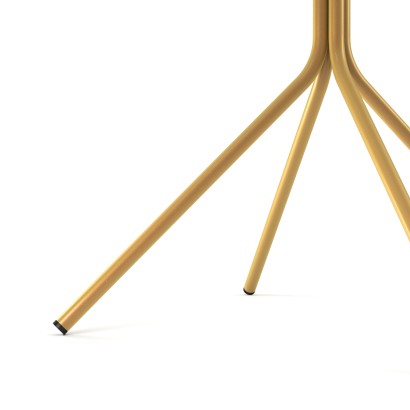 Столик журнальный SHT-CT12-1 (51,5х41х41) в скандинавском стиле, золото, бетон хафит