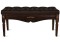Банкетка Сильвия экокожа (43х90х43) в классическом стиле, коричневый, темно-коричневый