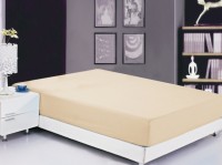 Простынь сатин на резинке PRC-R-02, 200x200 кремовый арт. PRC-R-02