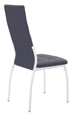 Стул DikLine ГАЛС-М каркас белый/ B28 ANTRACITE