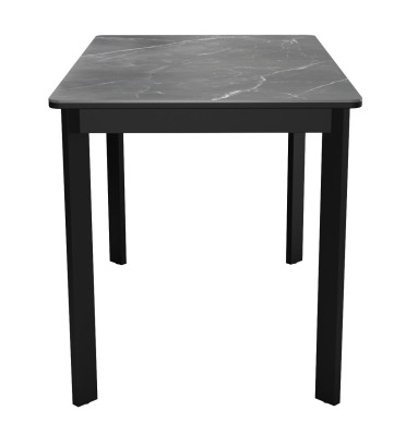 Стол DikLine LK110 Керамика Черный мрамор/подстолье черное/опоры черные
