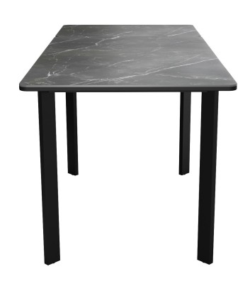 Стол DikLine LK110 Керамика Черный мрамор/подстолье черное/опоры черные