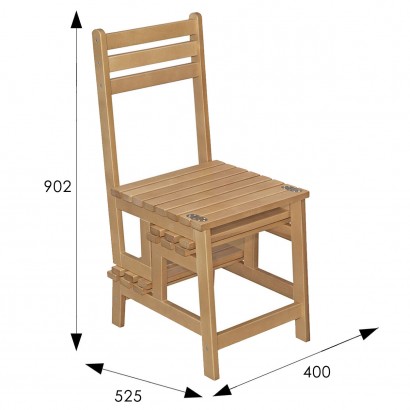 Стул-стремянка Массив (90,2х40х52,5) в классическом стиле, бук