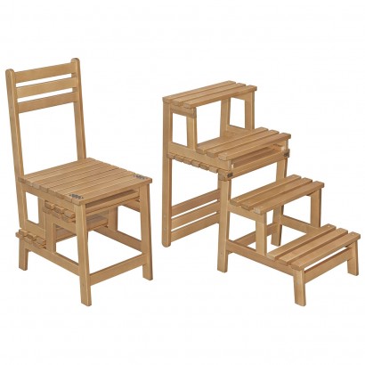 Стул-стремянка Массив (90,2х40х52,5) в классическом стиле, бук