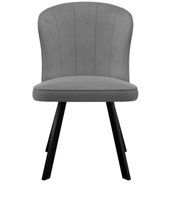 Стул DikLine 219 поворотный, B22 GREY, ножки черные