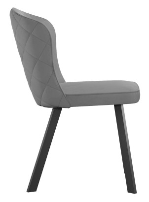 Стул DikLine 219 поворотный, B22 GREY, ножки черные