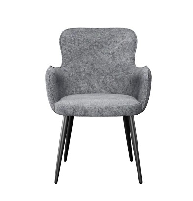 Стул DikLine 503 поворотный SB6 св.сер, ножки черные