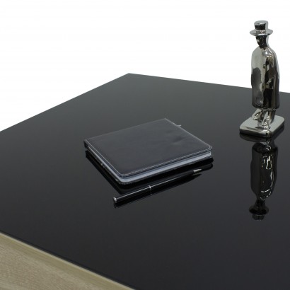 Стол журнальный BeautyStyle 26 (46,5х110х60) в стиле техно, сонома, черное