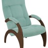 Кресло для отдыха Пири (102х64х80) в скандинавском стиле, ткань мята, орех