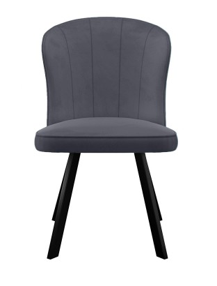 Стул DikLine 219 поворотный, B28 ANTRACITE, ножки черные