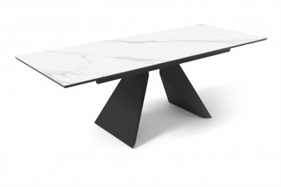 Стол DikLine SKB160 Керамика FNZ 9206037 (белая)/подстолье черное/опоры черные (2 уп.)