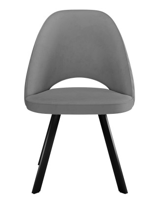 Стул DikLine 228 поворотный, Z28 серый, ножки черные