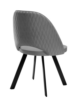 Стул DikLine 228 поворотный, Z28 серый, ножки черные