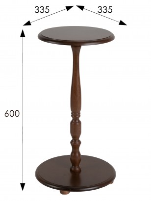 Подставка для цветов Селена (60х33,5х33,5) в классическом стиле, средне-коричневый