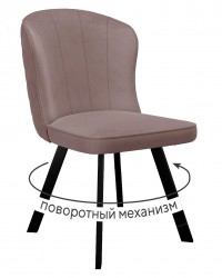 Стул DikLine 219 поворотный, B5 LATTE, ножки черные