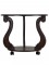 Стол журнальный Грация (С) на колесах (49х58х58) в классическом стиле, темно-коричневый