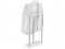 Вешалка костюмная Дэви 1 (102х47х24) в стиле техно, металлик, белый