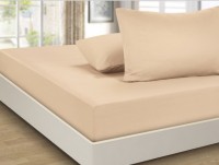 Простынь сатин на резинке PRC-R-06, 90x200 коричневый арт. PRC-R-06