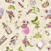 Набор вафельных полотенец, рисунок СПА 50x60 - 2шт в уп. св.сиреневый арт. 30054