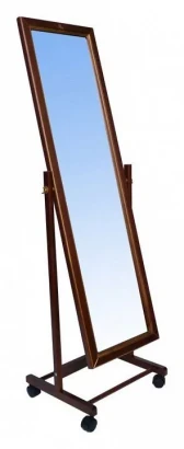 Зеркало напольное (137х42,5х35) в классическом стиле, средне-коричневый