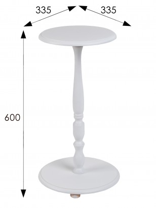 Подставка для цветов Селена (60х33,5х33,5) в классическом стиле, белый