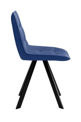 Стул DikLine 229 поворотный, B8 BLUE, ножки черные