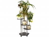 Подставка для цветов Пятерочка (135х65х65) в скандинавском стиле, венге Подставка для цветов Пятерочка (135х65х65) в скандинавском стиле, венге