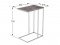 Стол придиванный Агами (70,5х50х31) в стиле лофт, серый мрамор, хром