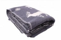 Одеяло шерсть мериноса 100%, рисунок Олени  арт. Олени