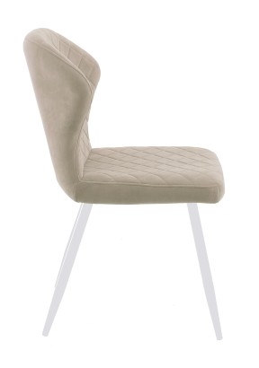 Стул DikLine 239М B03 BEIGE, ножки белые