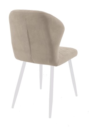 Стул DikLine 239М B03 BEIGE, ножки белые