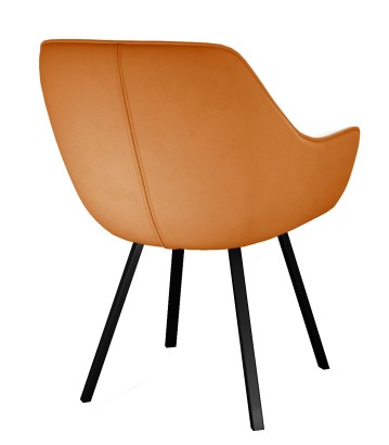 Стул DikLine 252 М поворотный, B17 TERRACOTTA, ножки черные