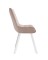 Стул DikLine 263 поворотный, B03 BEIGE, ножки белые