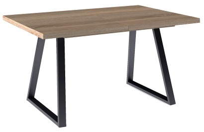 Стол Dikline ZB120 Дуб Галифакс (ЛДСП EGGER)/Опоры черные