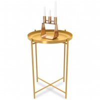 Столик журнальный SHT-CT8 (52х37,6х37,6) в скандинавском стиле, золото Столик журнальный SHT-CT8 (52х37,6х37,6) в скандинавском стиле, золото