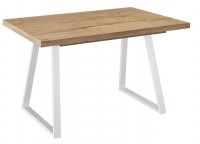 Стол Dikline ZB120 Дуб Галифакс натуральный (ЛДСП EGGER)/Опоры белые Стол Dikline ZB120 Дуб Галифакс натуральный (ЛДСП EGGER)/Опоры белые