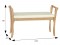 Скамья для прихожей с подлокотниками мягкая (68х108х40) в классическом стиле, экокожа крем, бук