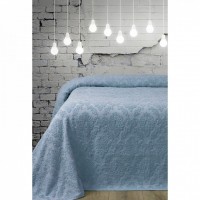 Покрывало махровое Damask TS-22753D, 160x220 голубой арт. TS-22753D