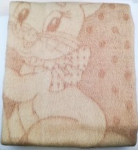 Одеяло шерстяное, бежевое, 85% шерсть, 15% ПЕ 100x140 арт. Odeylo bej