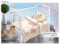 Комплект постельного белья КПБ Детский Сонный мишка арт. 4588