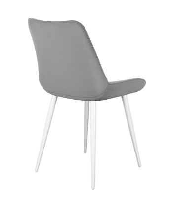 Стул DikLine 226 поворотный B22 GREY, ножки белые