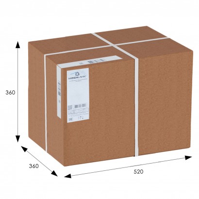 Столик кофейный SHT-CT24 (50х35х35) в скандинавском стиле, чёрный муар