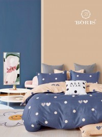 Комплект постельного белья на резинке Bodroom 1.5 сп., 2 сп., евро, семейный арт. R-029