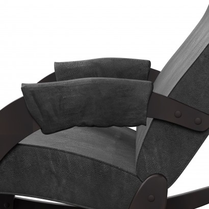 Кресло-качалка Каула М экокожа, каркас (90,5х57х93,5) в скандинавском стиле, дунди 109