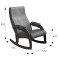 Кресло-качалка Каула М экокожа, каркас (90,5х57х93,5) в скандинавском стиле, дунди 109