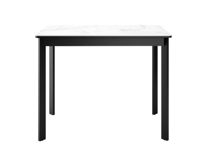 Стол DikLine LK90 Керамика Черный мрамор/подстолье черное/опоры черные
