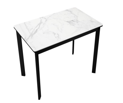 Стол DikLine LK90 Керамика Черный мрамор/подстолье черное/опоры черные